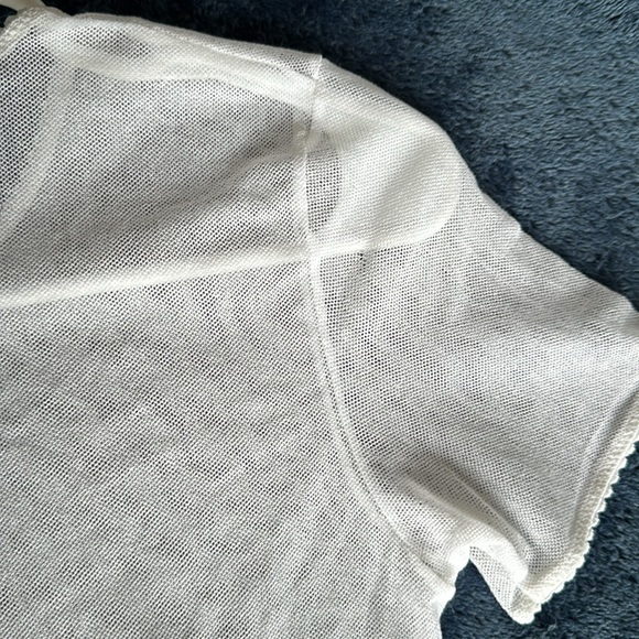 D& G Dolce and Gabbana Intimi sheer top size 1 white - Picture 4 of 7